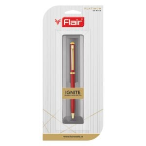 FLAIR IGNITE METAL BALL PEN -RED