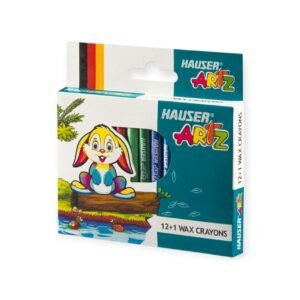 HAUSER WAX CRAYONS 12+1 HA-20202