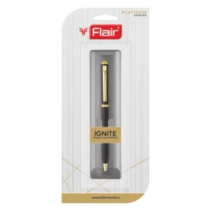 FLAIR IGNITE METAL BALL PEN -BLACK